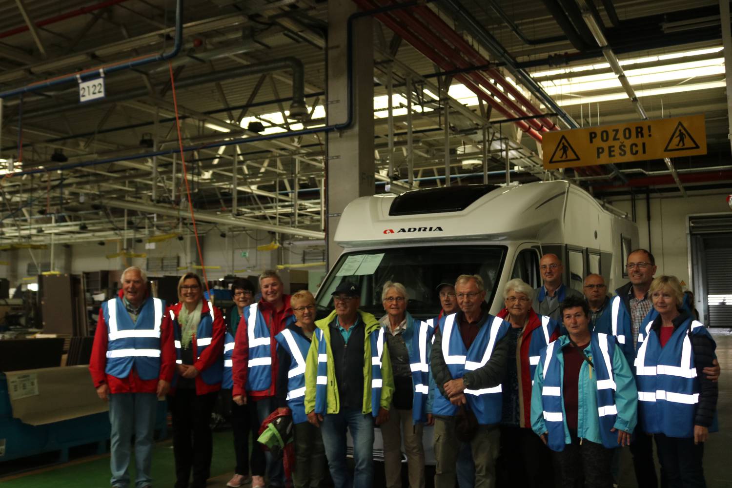 Interessanter Rundgang durch die Herstellung der Adria Wohnwagen und Wohnmobile.